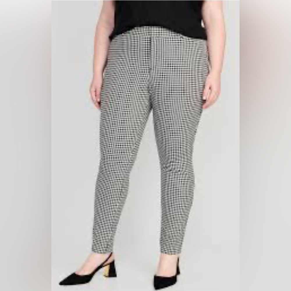 Old Navy Houndstooth High-Rise Pixie Skinny Pant 14 Tall NWOT